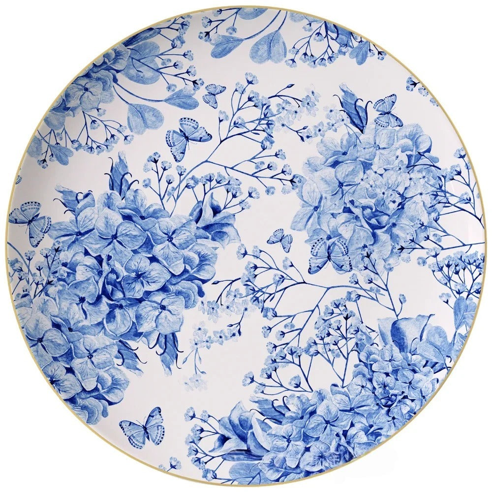 Azure Bloom 12 inch Plate