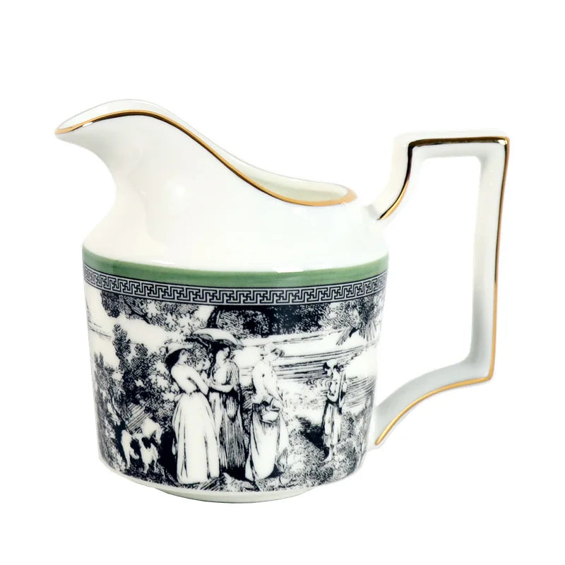 Woodland Toile Milk Jar
