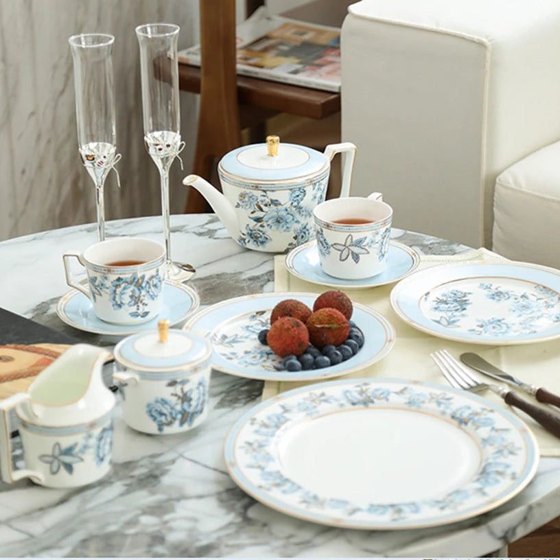 Moonlit Florals Set for Two - Table Set