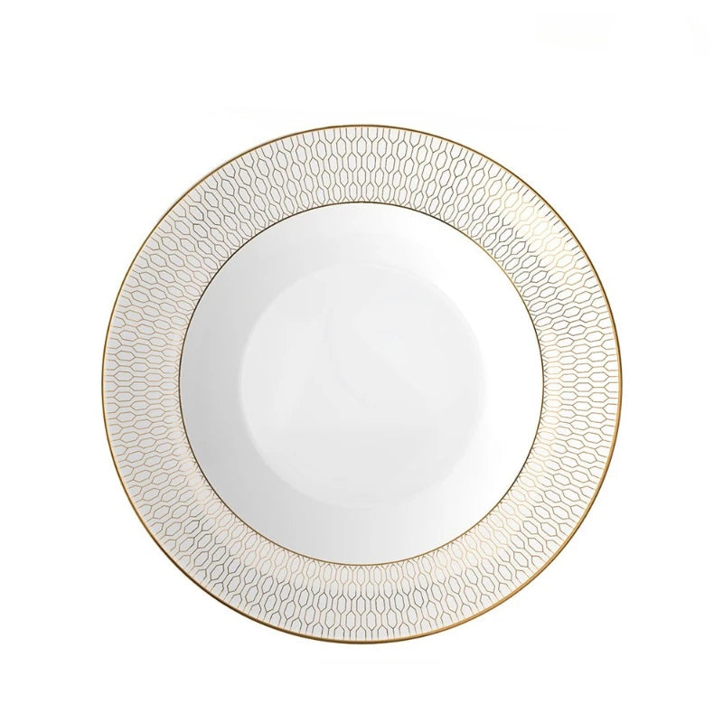 Nouvelle Or Lys 8 inch Soup Plate