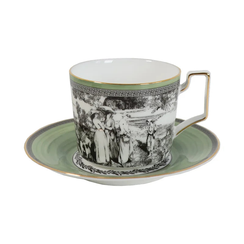 Woodland Toile Cup & Saucer Set