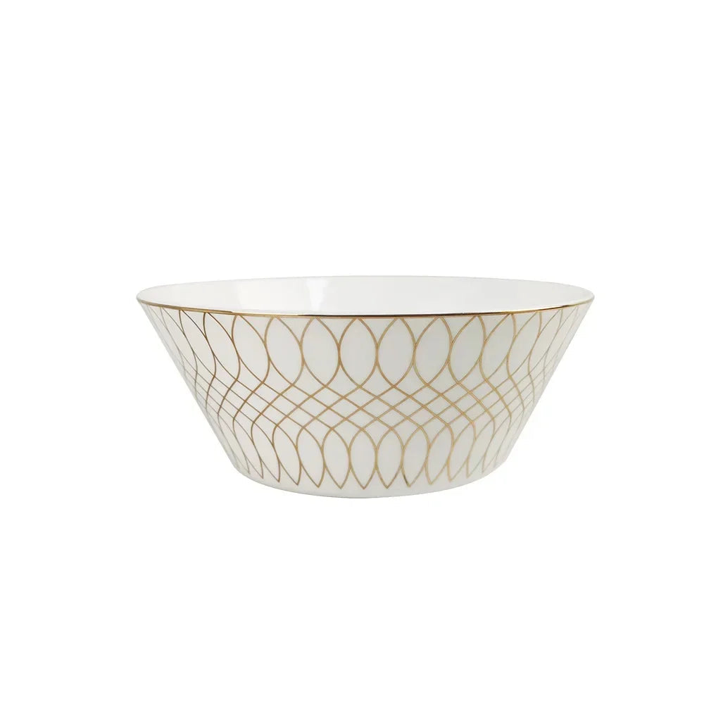 Luxe Ivory Lattice 6 inch Bowl