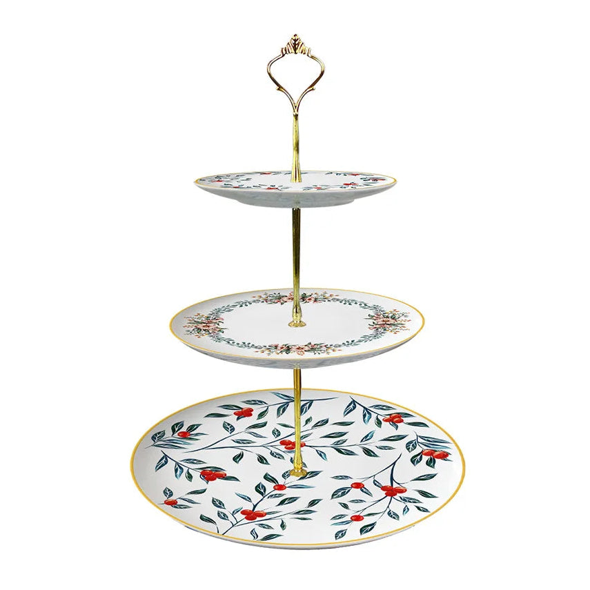 Verdant Garden Three‑Tier Dessert Stand