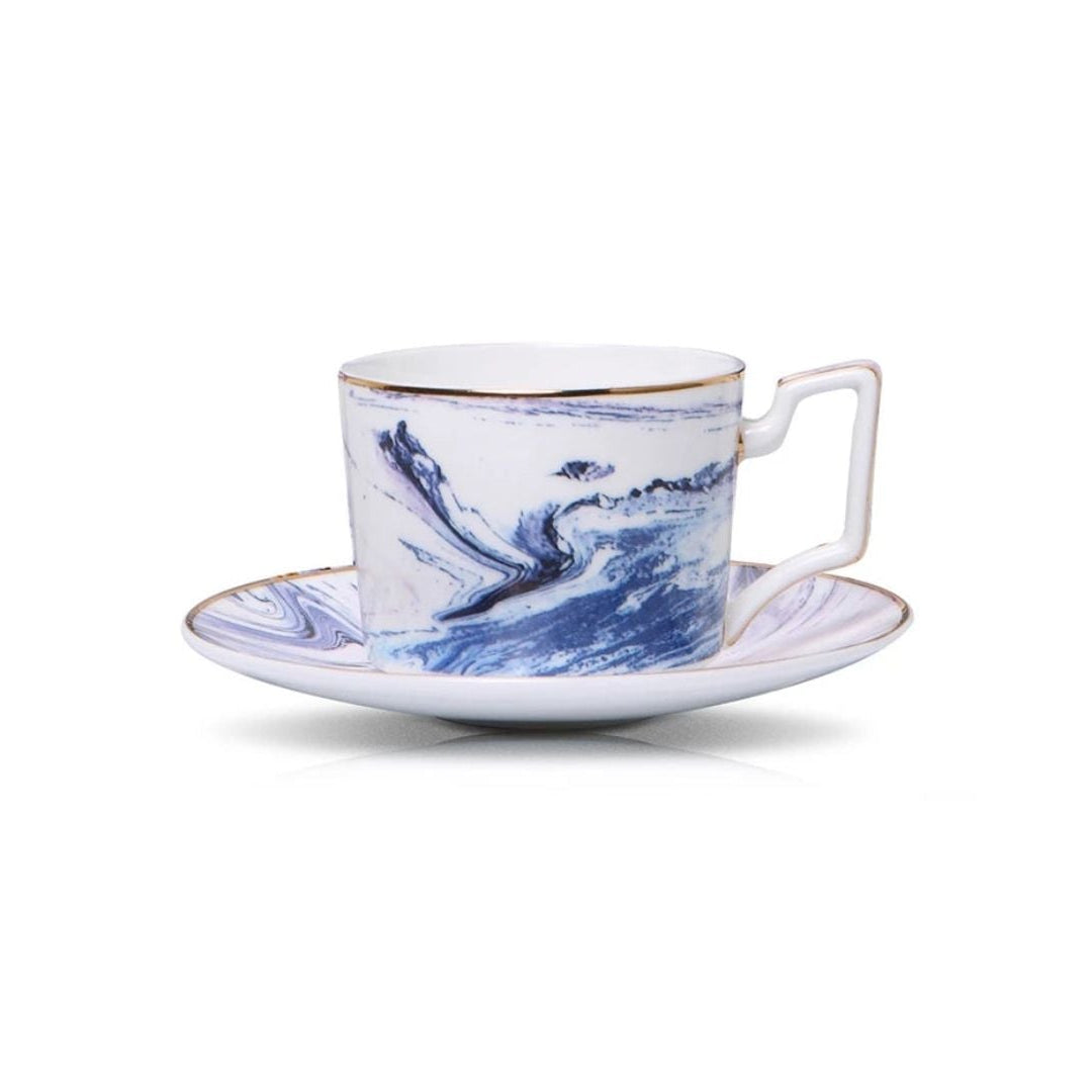 Aurora Marble Cup & Saucer Set