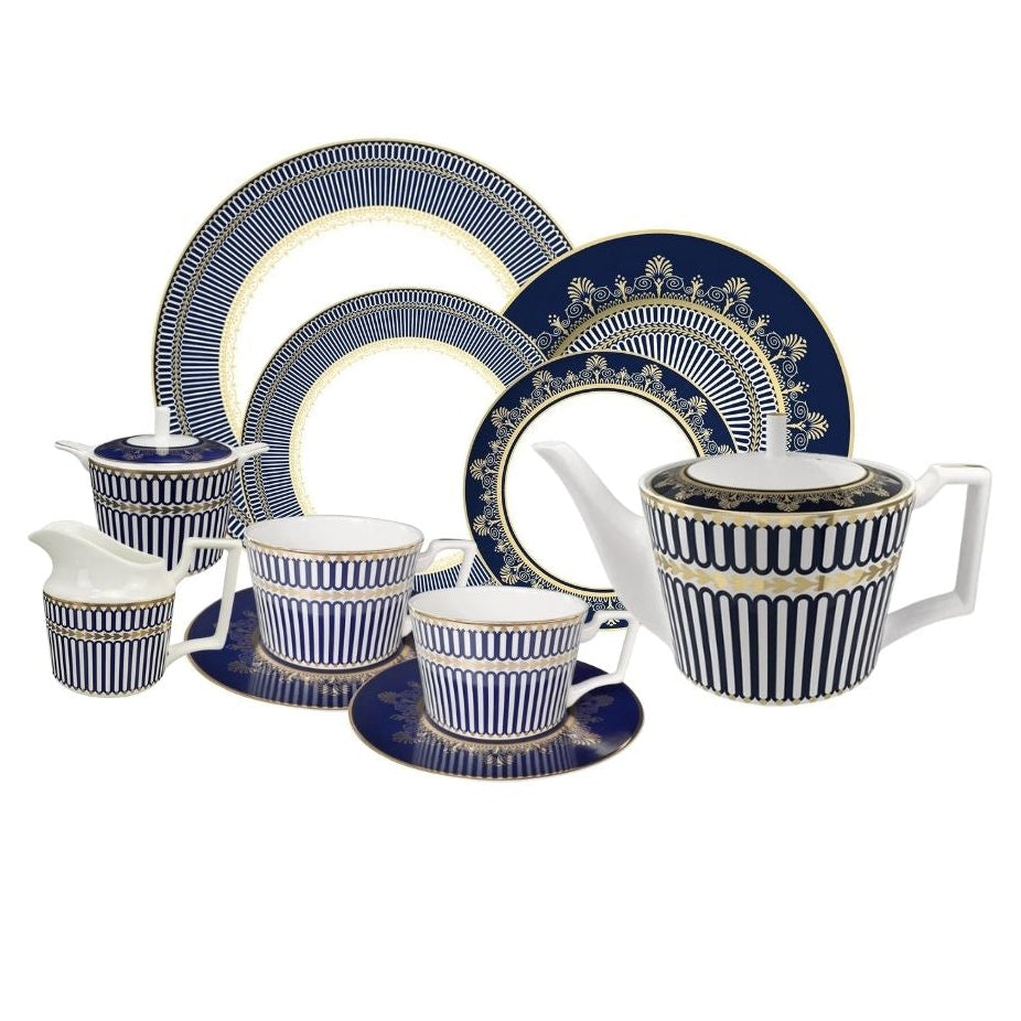 Regency Stripe Set for Two — Hosting Edition