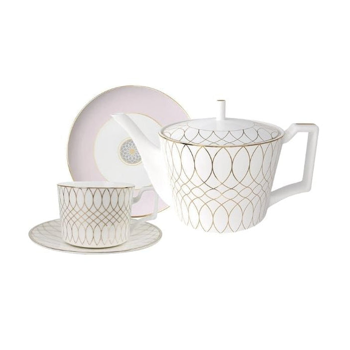 Luxe Ivory Lattice Set for One