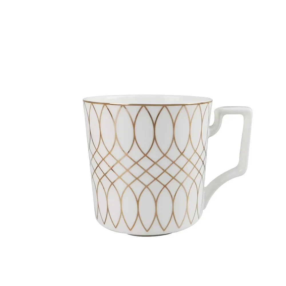 Luxe Ivory Lattice Mug